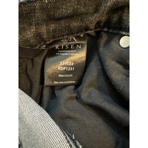 Risen Distressed Skinny Jeans Size 7/28 - Picture 4 of 4